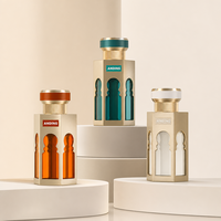 Botol Parfum Kaca Mewah Unik Desain Baru Berkualitas Elegan Bentuk Heksagonal 100ml Kosong dengan Tutup Crimp dari Produsen Anding, Dapat Dipesan Sesuai Kebutuhan