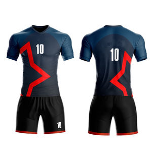 Uniformes de fútbol de alta calidad 2024, conjunto de equipo, venta al por mayor, logotipo personalizado, camiseta de fútbol de secado rápido, ropa deportiva de fútbol - Product Image 2