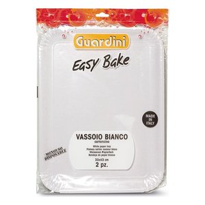 Juego de 2 Bandejas Desechables de Cartón 33x43cm EASY BAKE Blancas Guardini 15742 - Product Image 1