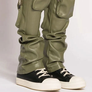 Pantalon en cuir de vachette taille haute pour hommes, nouveau meilleur style, mode, design personnalisé, vente en gros bon marché, service OEM, vente à chaud, OHM - Product Image 6