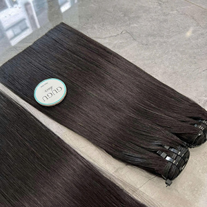 Extension de cheveux humains vierges vietnamiens super doublement étirée de qualité 13A, extension de cheveux humains vietnamiens bruts - Product Image 2