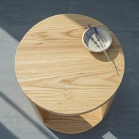 Table basse d'appoint moderne en bois d'hévéa, mobilier durable et léger pour salon, usage intérieur, vente en gros directe usine