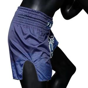 Shorts de boxe décontractés pour hommes personnalisés en gros 100% polyester conception solide dernier style élastique taille moyenne tricoté respirant - Product Image 5