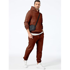 Vêtements de sport survêtements d'entraînement en polaire technique ensemble deux pièces pour hommes survêtement de jogging pour hommes service OEM personnalisé - Product Image 2