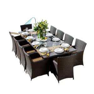 Ensemble de salle à manger de restaurant de meubles commerciaux avec ensemble de table à manger en bois de teck de haute qualité prix de gros - Product Image 1