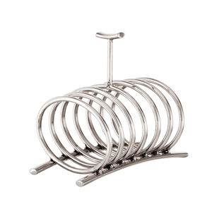 Estante para tostadas con forma de corazón niquelado de metal - Product Image 2