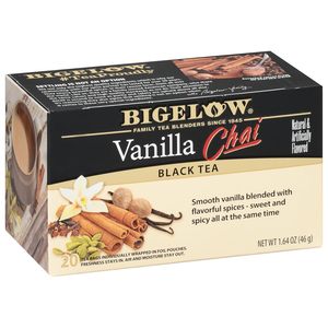 Bigelow Vanilla Chai Black <b>Tea</b> Bags, 20 Count (Pack of 6) - Product Image 1