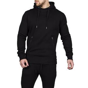 Sudadera con capucha de mezcla de algodón cuadrado de gran tamaño para hombre de peso pesado - Product Image 4