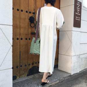 Vestido bohemio de alta calidad bordado bohemio Hippie mexicano Maxi mujeres vestido largo para hermosa dama niña vestidos casuales - Product Image 5