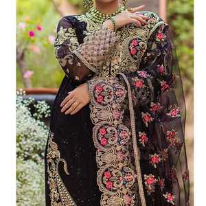 Pakistani Salwar Kameez Maxi Gown Elastic Waist Traditional Party Dress Sequined Wedding Dress Floor-Length Hot Sale for Women - Product Image 5