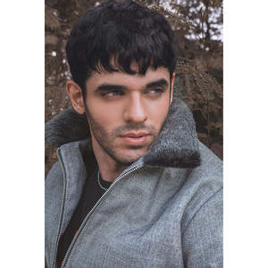 PEAKY Winter Sporty <b>Trucker</b> <b>Jacket</b> Stand Reversible Fur Collar Water Proof Zippered Coated Woolen Patchwork Pattern Street XS - Product Image 4
