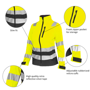 Hi Vis Traffic Security Reflective Safety Polyester Cotton Jacket &trouser Reflective <b>Work</b> Uniform Set - Product Image 6