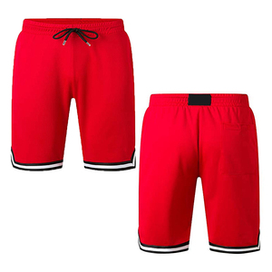 Pantalones Cortos Deportivos Casuales para Hombre, de Poliéster Tejido de Secado Rápido, Color Azul Sólido, Cintura Media, Cierre con Cordón - Product Image 4