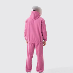 Venta al por mayor de chándal de gran tamaño para hombres 100% Material de algodón ligero deportes y ropa de calle chándal para hombres - Product Image 5