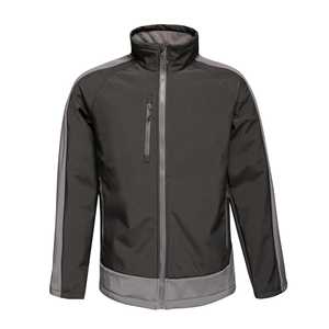 Chaquetas Softshell para Hombre, Estilo Ejecutivo, Cortavientos con Contraste, Cuello Alto, Venta al por Mayor Directa de Fábrica - Product Image 6