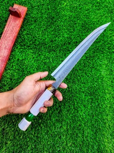 Chef Santoku cuchillo disfraz cuchillos de cocina de acero al carbono con mango de resina personalizable OEM regalo para PADRE PARA COCINEROS - Product Image 5