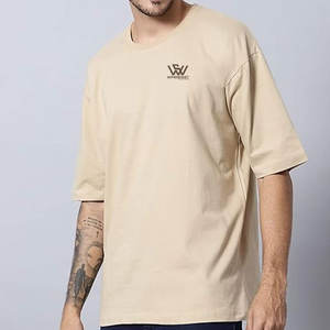 Camiseta de gran tamaño con ropa de verano, camiseta de gran tamaño con estampado de ajuste holgado de algodón 100% con logotipo personalizado hecho a medida para hombres - Product Image 5