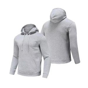 Sweat à capuche bleu clair pour hommes de grande taille avec logo personnalisé nouveau design à capuche mélangé de polyester respirant délavé à l'acide vente en gros - Product Image 5