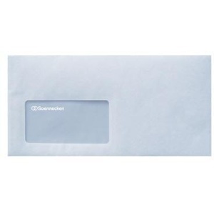 Sobres Largos DIN Soennecken 220 x 110 mm, 75 g/m², Papel Blanco Autoadhesivo, 25 Unidades por Paquete - Product Image 1