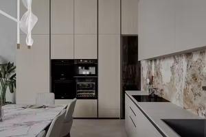 Gabinetes de cocina modernos de madera maciza, conjuntos listos para montar directos de fábrica - Product Image 4