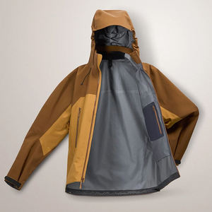 Baixo OEM Design Soft Shell <span class=keywords><strong>Jacket</strong></span> para Homens Outdoor Sports Caminhadas & Correndo com Hood & Blusão Forrado Método de Tecelagem - Product Image 6