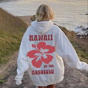 Sudadera con Capucha de Forro Polar Transpirable para Invierno, Moderna, en Poliéster/Algodón, con Estampado Digital, Bordado y Detalles con Cuentas, Ecológica, Extra Cómoda - Product Image 1