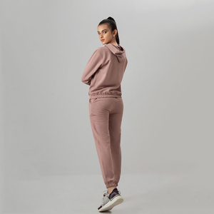 Nardon Apparel OEM Mujer Mezcla Suave Algodón Poliéster Fleece Gym Fitted Pullover Hoodie Custom Performance Hoodie - Product Image 2