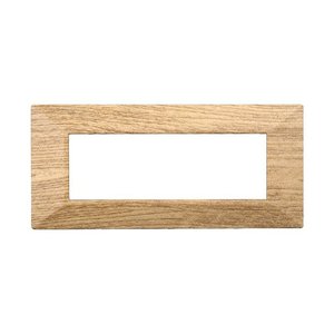 Piastra piramidale etroit luna serie 6P legno scuro colore compatibile con Bticino Axolute-materiali elettrici/compatibile - Product Image 1