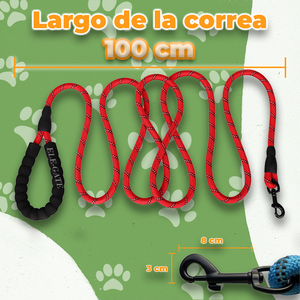 Guinzaglio per Cani di Lusso Solido e Resistente da 1 Metro, con Manico Imbottito in Nylon, Sgancio Rapido, Funzionalità Personalizzabili, Stile Classico per Collare per Cani - Product Image 5