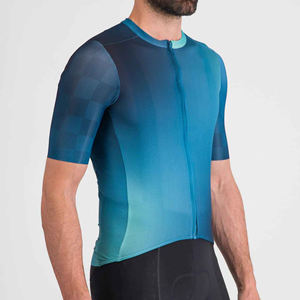 Maillot de cyclisme élégant et personnalisable avec logo et caractéristiques légères Manches personnalisées College Designs Sublimation Technique - Product Image 2
