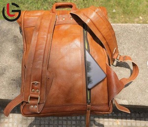 Waxed Cotton <strong>Canvas</strong> <strong>Backpack</strong> for Outdoor Use School Travel or Daily Commute - Product Image 6