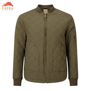 Chaqueta de hombre de calidad superior personalizada chaqueta de bombardero de hombre chaqueta de bombardero transpirable Lisa sólida para hombre - Product Image 6