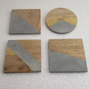 Ndian posavasos de resina Premium de madera más resina único elegante decoración del hogar producto hecho a mano - Product Image 5