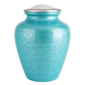 Urne funéraire en laiton de qualité supérieure pour adulte, style américain, décoration de table, personnalisée avec impression Meena, nouveau logo intérieur incroyable - Product Image 5