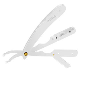 มีดโกนหนวดแบบพับได้สำหรับผู้ชาย เครื่องมือโกนหนวด กำจัดขน โกนผม ใบมีดโกนสแตนเลสแบบแมนนวล - Product Image 6