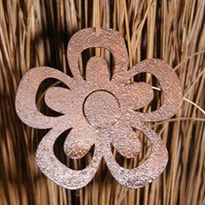 ดอกไม้ปลอมแขวนโลหะกันสนิมแนววินเทจสำหรับตกแต่งกลางแจ้ง - Product Image 2