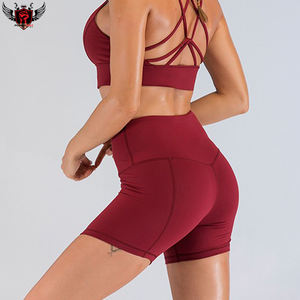 Shorts de Yoga de Alta Calidad para Mujer, Logotipo Personalizado, Cintura Alta, Talla Grande, Tela de Lona, Secado Rápido, Ecológicos, Ajustados - Product Image 6