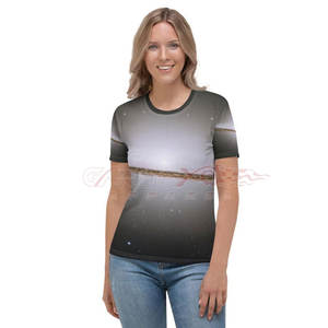 T-Shirt ample en toile à sublimation imprimé vibrant à manches courtes haut de sport décontracté et respirant polyester/coton personnalisé OEM - Product Image 5