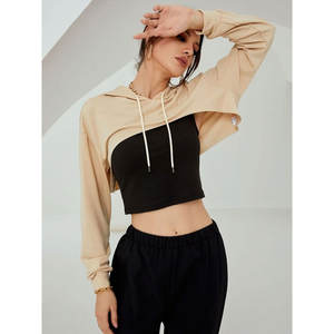 Ensemble de survêtement décontracté pour femmes, couleur unie, 2 pièces, ensemble sweat-shirt et short, vente en gros, ensembles courts tendance - Product Image 5