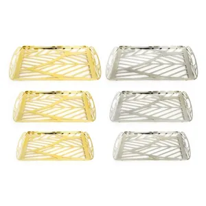 Bandeja de Chocolate de Metal redonda moderna de lujo, artesanía artística hecha a mano, multifuncional para hoteles, tiendas de regalos, presentaciones de vacaciones - Product Image 4