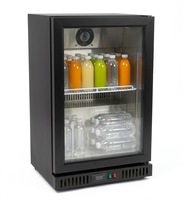 Mini-réfrigérateur portable électrique compact avec porte vitrée pour boissons, idéal pour le bureau et les magasins de proximité