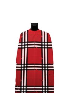 Nueva capa de peluquero a rayas con cuello de silicona, diseño personalizable, ideal para barberías profesionales, capa de corte Premium - Product Image 5