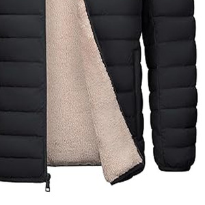 Veste d'hiver matelassée pour hommes avec motifs personnalisés Design à bulles décontracté avec décoration personnalisée Service OEM téléchargé par Dress Sports - Product Image 3