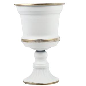 Macetas/Jarrones de Pedestal de Metal Dorado de Lujo, Hechos a Mano, Cromados, Ecológicos, Decoración para Centros de Mesa de Boda, Frutero, Urna - Product Image 1