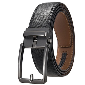 Custom Men's Casual Cowhide Leather Alloy Pin Buckle <b>Belt</b> 2-3cm Width With Custom Logo for Wholesale - Product Image 2