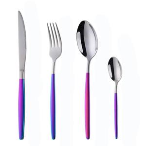 Juego de 3 juegos de cubiertos, cubiertos de acero inoxidable, acabado chapado en oro, perfecto para vajilla, utensilios de cocina, cubiertos de uso diario - Product Image 3