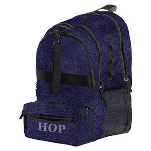 Sacs de sport personnalisés Sac à dos de cheerleading Sacs de cheerleading Sac à dos noir à paillettes Imperméable Conception personnalisée Couleurs Sacs à dos à paillettes - Product Image 1