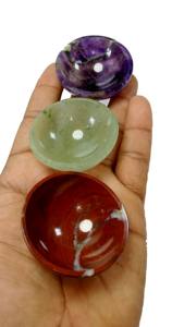 อัญมณีธรรมชาติ ชามหินหลายชิ้น ผลิตภัณฑ์ ชามหินธรรมชาติ ประเภท ชามคริสตัลอัญมณีสําหรับตกแต่ง ผู้ค้าส่ง - Product Image 3