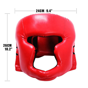 Boxeo Head Guard Seguridad profesional PU Cuero logotipo personalizado casco Head Guard - Product Image 5