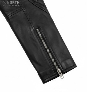 Nueva chaqueta de cuero transpirable para mujer 2025 Lona de punto personalizable de alta calidad Diseño de Moda de invierno - Product Image 6